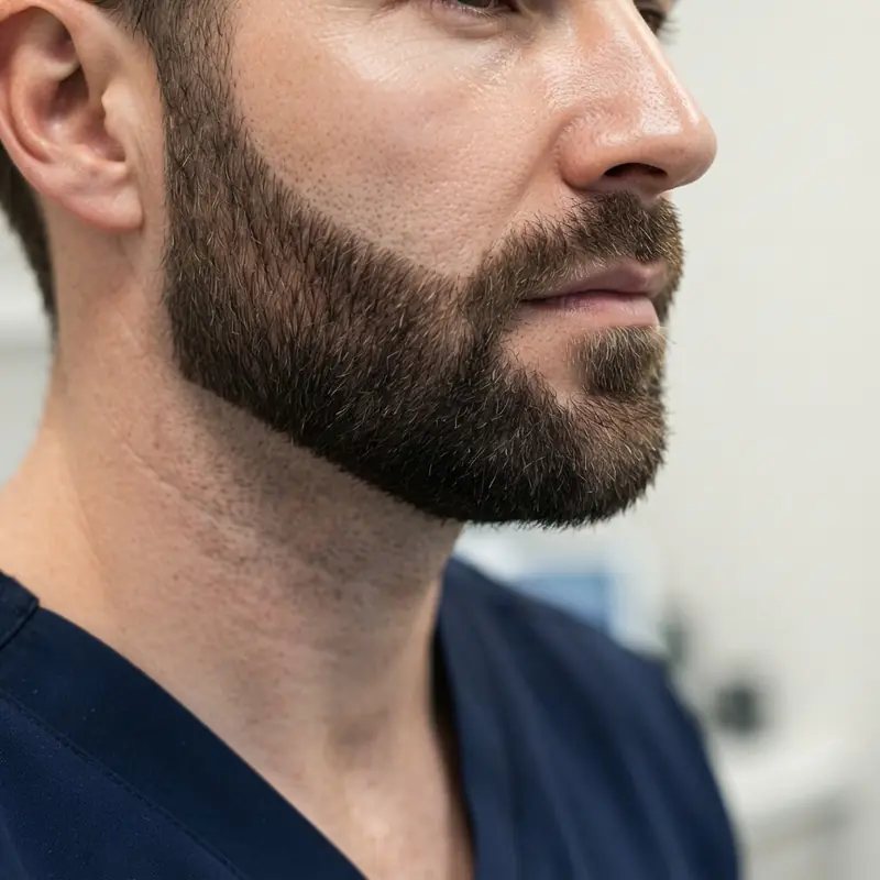Beard transplant planning